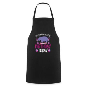 Hippopotame Hippopotame - Tablier de cuisine - noir - Devant - AI Model Male 185 dark (185cm)