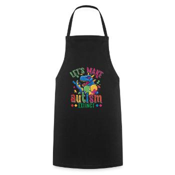 Faisons de l’autisme l’extinction de la - Tablier de cuisine - noir - Devant - AI Model Male 185 dark (185cm)