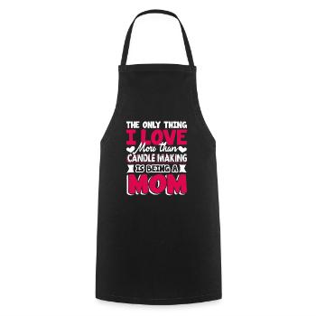 Candle Making Love Candle Making And Being Mom - Cooking Apron - black - Front - AI Model Male 185 dark (185cm)