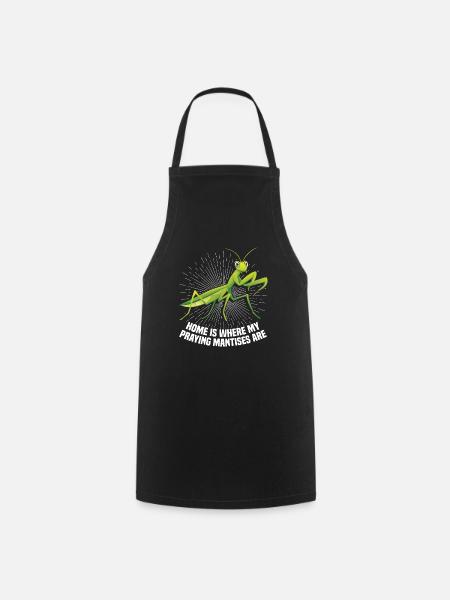 Praying Mantis Costume Food Enclosure - Cooking Apron - black