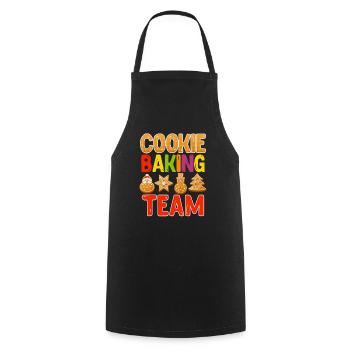 Cookies Baking Team Baking Fans Baker Biscuits - Cooking Apron - black - Front - AI Model Male 185 dark (185cm)