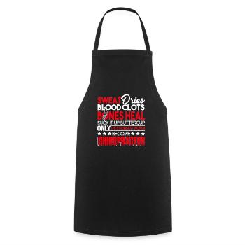 Chiropractor Strongest Women Become Chiropractor - Cooking Apron - black - Front - AI Model Male 185 dark (185cm)