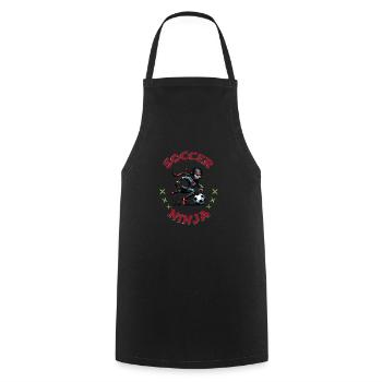 Soccer Ninja Athletic Sports Martial Arts - Cooking Apron - black - Front - AI Model Male 185 dark (185cm)