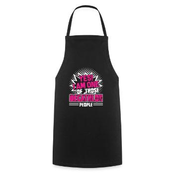 Decathlon I Am One Of Those Decathlon People - Cooking Apron - black - Front - AI Model Male 185 dark (185cm)