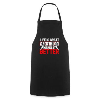 Decathlon Decathlon Makes Life Better - Cooking Apron - black - Front - AI Model Male 185 dark (185cm)