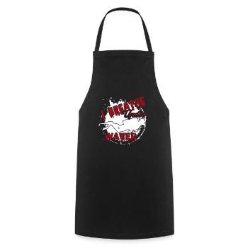 Diving Diving I Under Water - Cooking Apron - black - Front - AI Model Male 185 dark (185cm)