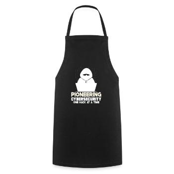 Ethical Hacking Analyst Ethical Cyber Security - Cooking Apron - black - Front - AI Model Male 185 dark (185cm)