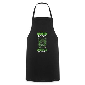 Ethical Hacking Analyst Ethical Cyber Security - Cooking Apron - black - Front - AI Model Male 185 dark (185cm)