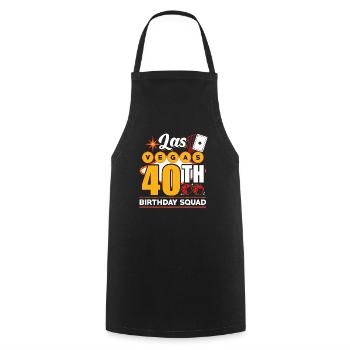 Escouade du 40e anniversaire de Las Vegas - Tablier de cuisine - noir - Devant - AI Model Male 185 dark (185cm)
