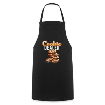 Cookie Dealer Christmas Baking Bakery - Cooking Apron - black - Front - AI Model Male 185 dark (185cm)