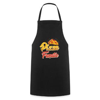 Pizza Fanatic Backliebhaber Pizza Fan Pizzabacken - Kochschürze - Schwarz - Vorne - AI Model Male 185 dark (185cm)