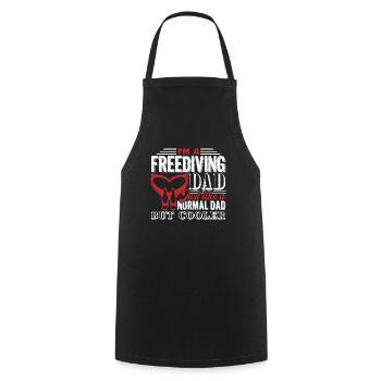 Freediving Freediving Dad Is Cooler - Cooking Apron - black - Front - AI Model Male 185 dark (185cm)