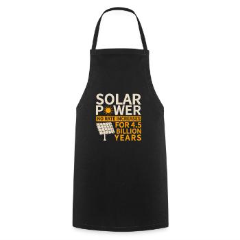 Solar Panel Solar Energy Solar Power - Cooking Apron - black - Front - AI Model Male 185 dark (185cm)