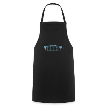 Taekwondo Kick Martial Arts Martial Arts - Cooking Apron - black - Front - AI Model Male 185 dark (185cm)