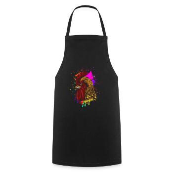 Angry - Cooking Apron - black - Front - AI Model Male 185 dark (185cm)