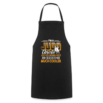 Judo I'm A Judo Uncle - Cooking Apron - black - Front - AI Model Male 185 dark (185cm)