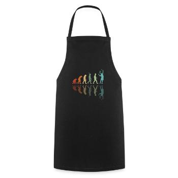 Évolution pour les joueurs de tennis - Tablier de cuisine - noir - Devant - AI Model Male 185 dark (185cm)