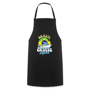 Brazil Cruise Squad Family Vacation Trip - Cooking Apron - black - Front - AI Model Male 185 dark (185cm)