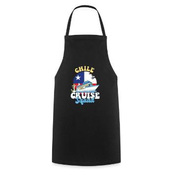 Voyage de vacances en famille Chile Cruise Squad - Tablier de cuisine - noir - Devant - AI Model Male 185 dark (185cm)