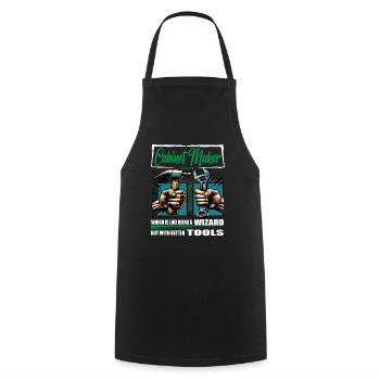 Cabinet maker Profession Saying Worker - Cooking Apron - black - Front - AI Model Male 185 dark (185cm)