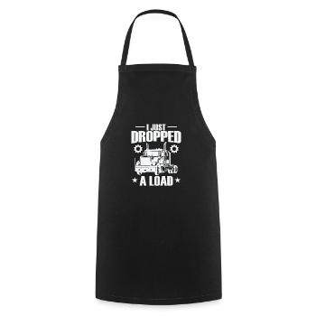Je viens de déposer un chauffeur de camion de chargement - Tablier de cuisine - noir - Devant - AI Model Male 185 dark (185cm)