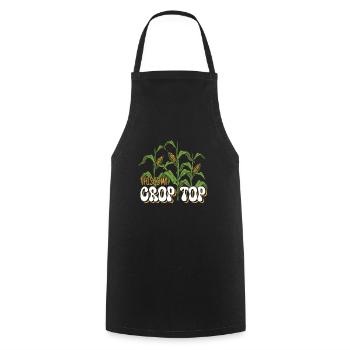 Producteur de maïs c’est mon Crop Top Duster Farmhouse - Tablier de cuisine - noir - Devant - AI Model Male 185 dark (185cm)