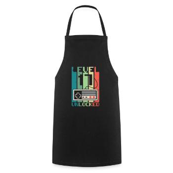 Level 17 Unlocked - Cooking Apron - black - Front - AI Model Male 185 dark (185cm)