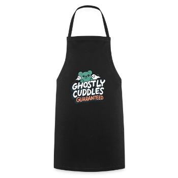Paranormal Investigator Ghost Halloween Evp Haunte - Cooking Apron - black - Front - AI Model Male 185 dark (185cm)
