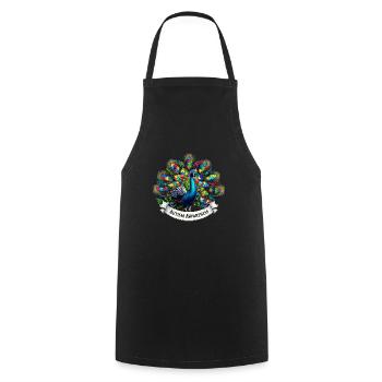Autism Awareness puzzles piece - Cooking Apron - black - Front - AI Model Male 185 dark (185cm)