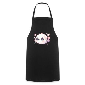 Pisces Kawaii Zodiac Sign Birthday - Cooking Apron - black - Front - AI Model Male 185 dark (185cm)