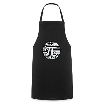 Funny Pi Day 2024 3.14 Pi Number Symbol Math - Cooking Apron - black - Front - AI Model Male 185 dark (185cm)