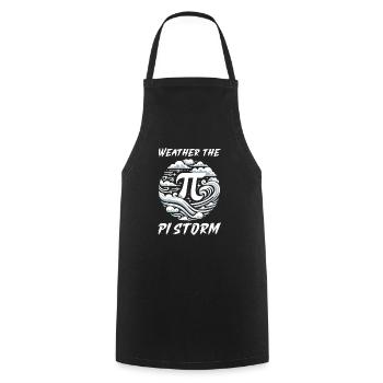 Funny Pi Day 2024 3.14 Pi Number Symbol Math - Cooking Apron - black - Front - AI Model Male 185 dark (185cm)