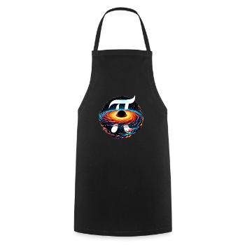 Funny Pi Day 2024 3.14 Pi Number Symbol Math - Cooking Apron - black - Front - AI Model Male 185 dark (185cm)