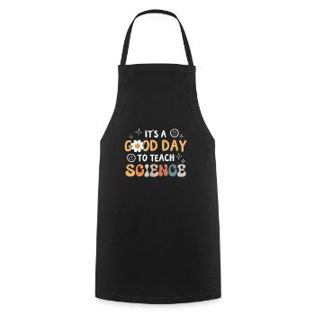 It's a good day, teachers for - Cooking Apron - black - Front - AI Model Male 185 dark (185cm)