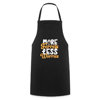 Ferret Owner Ferret - Cooking Apron - black - Front - AI Model Male 185 dark (185cm)