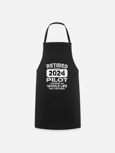 Retired Pilot 2024 - Kochschürze - Schwarz