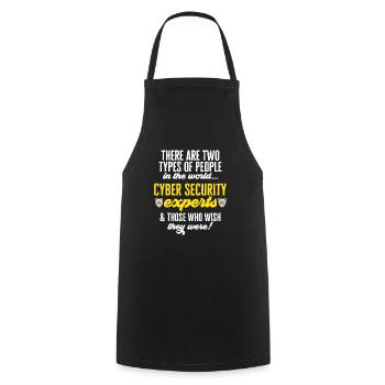 Cybersecurity Hackers IT Security - Cooking Apron - black - Front - AI Model Male 185 dark (185cm)