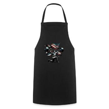 Winter Guard Instructor Colorguard Captain Gift - Cooking Apron - black - Front - AI Model Male 185 dark (185cm)