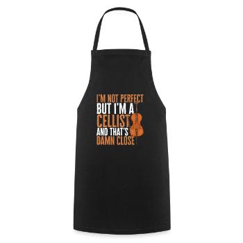 Cello Player Cellist Musician Cello - Cooking Apron - black - Front - AI Model Male 185 dark (185cm)