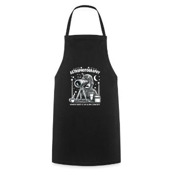 Astrophotographie Astronomie Caméra spatiale - Tablier de cuisine - noir - Devant - AI Model Male 185 dark (185cm)