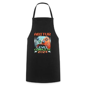 Abitur 2024 Level Complete Gamer Abiuturienten - Cooking Apron - black - Front - AI Model Male 185 dark (185cm)