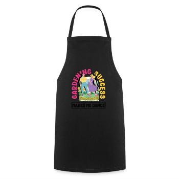 Joyful Gardener's - Cooking Apron - black - Front - AI Model Male 185 dark (185cm)