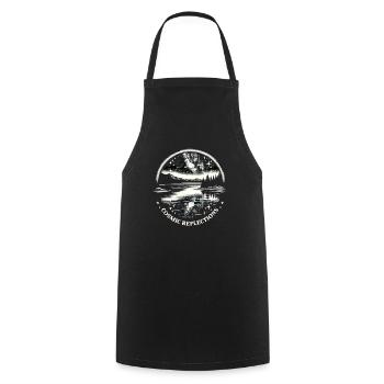 Astrophotography Astronomy Space Camera - Cooking Apron - black - Front - AI Model Male 185 dark (185cm)