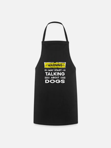 Talking about Dogs funny - Kochschürze - Schwarz