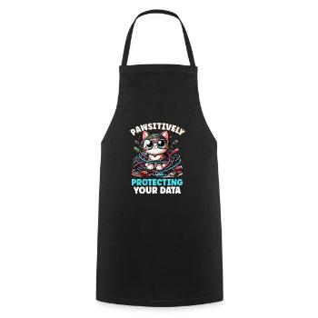 Ethical Hacking Analyst Ethical Cyber Security - Cooking Apron - black - Front - AI Model Male 185 dark (185cm)