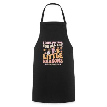 Nurse Baby Maternity Nurse - Cooking Apron - black - Front - AI Model Male 185 dark (185cm)