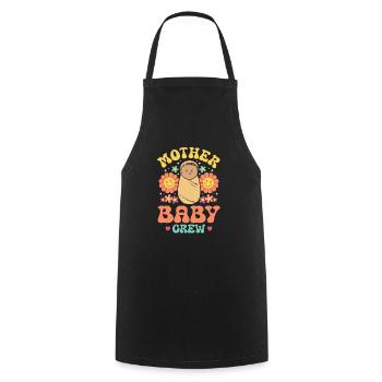 Nurse Baby Maternity Nurse - Cooking Apron - black - Front - AI Model Male 185 dark (185cm)
