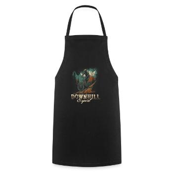 The mountains call the downhill expert - Cooking Apron - black - Front - AI Model Male 185 dark (185cm)
