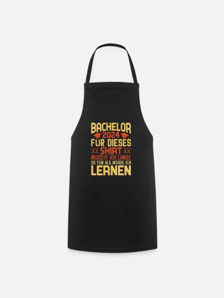 Bachelor 2024 BachelortitelbGeschenk - Kochschürze - Schwarz