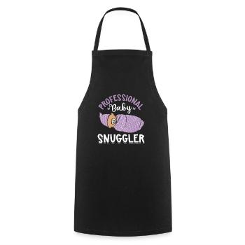Nurse Baby Maternity Nurse - Cooking Apron - black - Front - AI Model Male 185 dark (185cm)